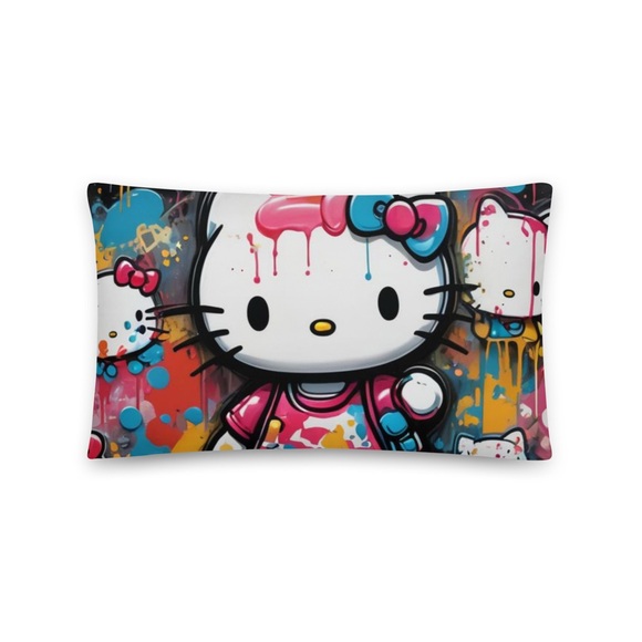 Hello Kitty Graffiti Pillow NWT - Picture 4 of 11